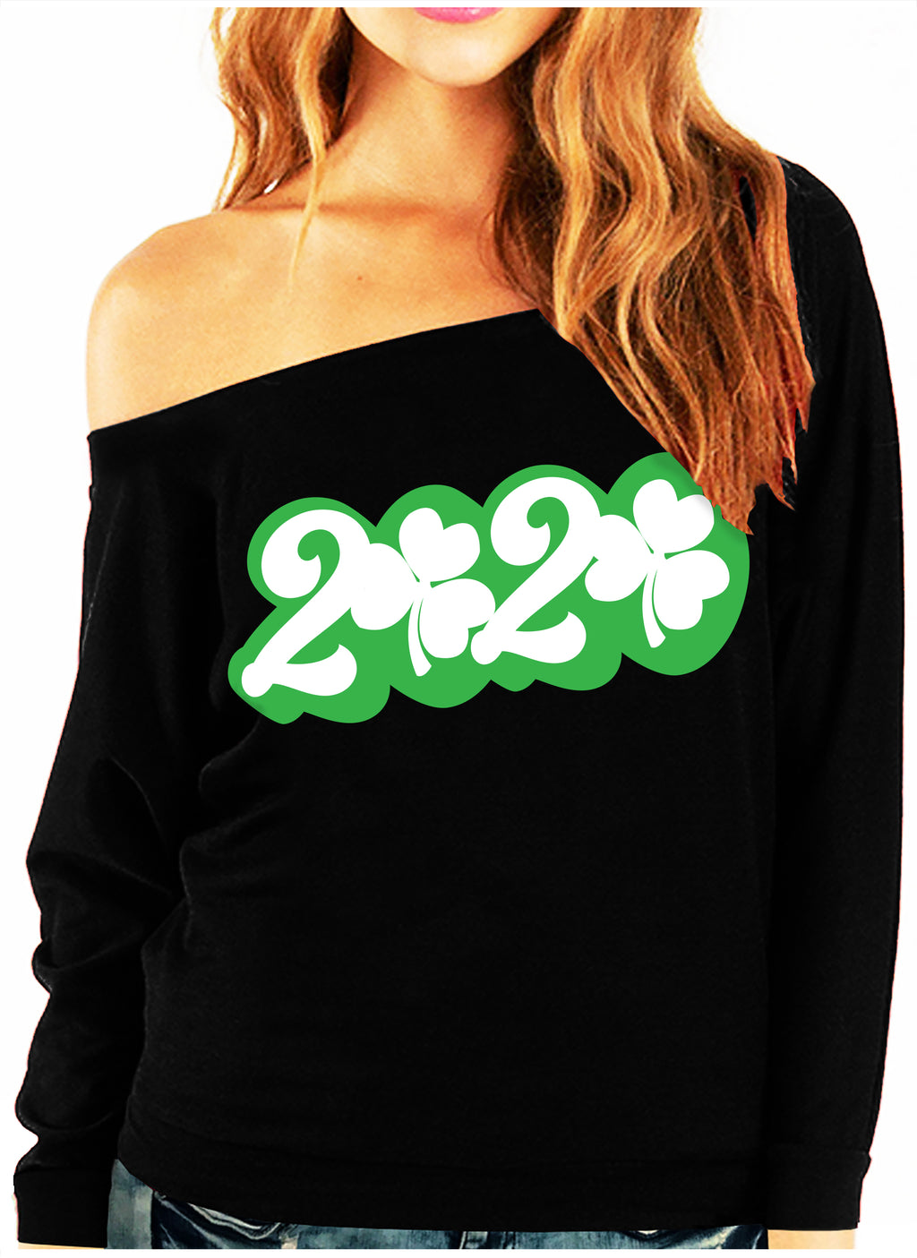 ST. PATRICK'S DAY 2020 Off-Shoulder Sweatshirt