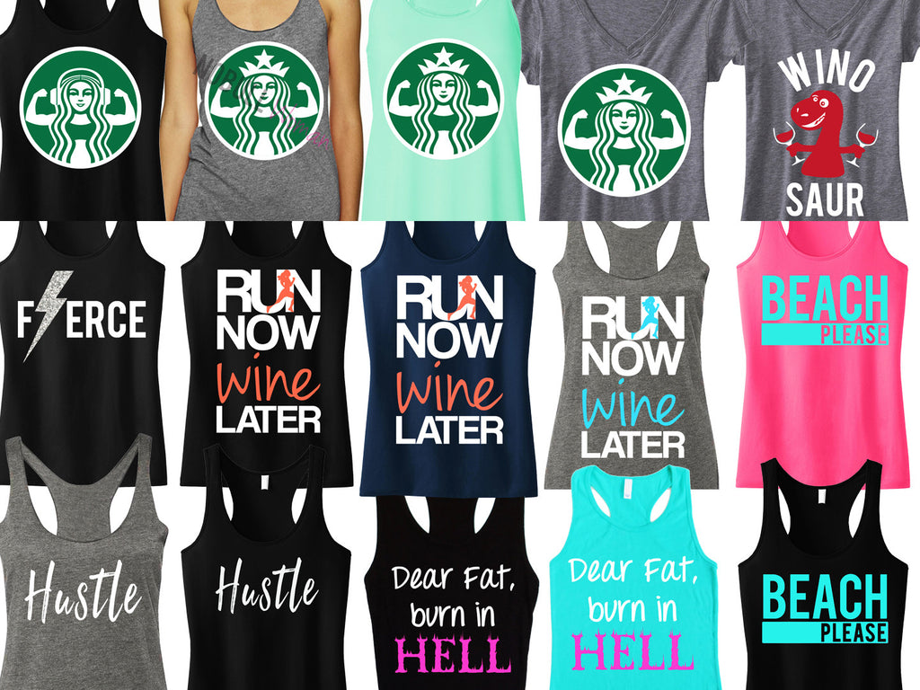 3 WORKOUT Fitness Tank Tops 20% OFF Bundle Deal