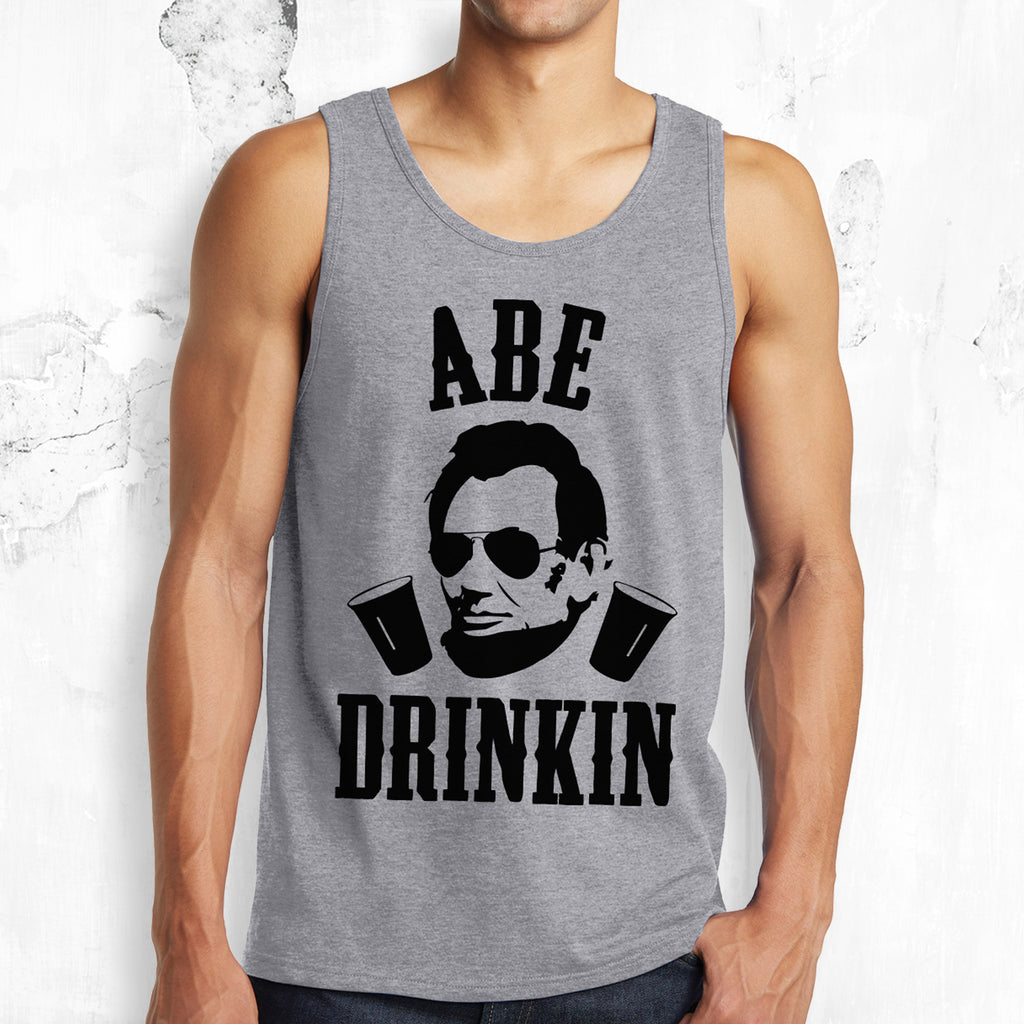 MOUNT SLOSHMORE - Men's Gray Tank - Pick President