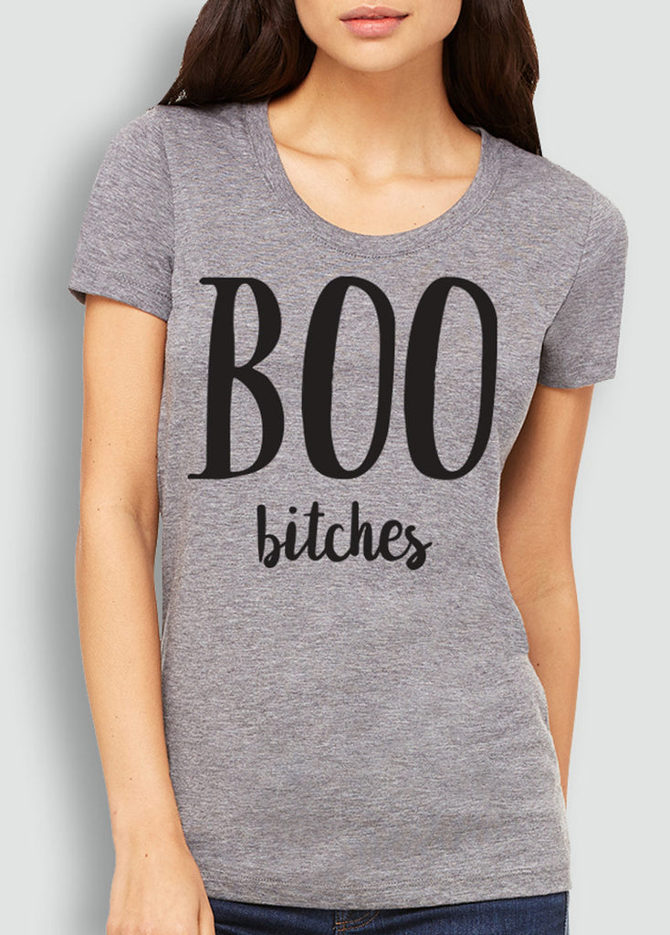 BOO B*tches Halloween Short Sleeve Tee - Pick Color