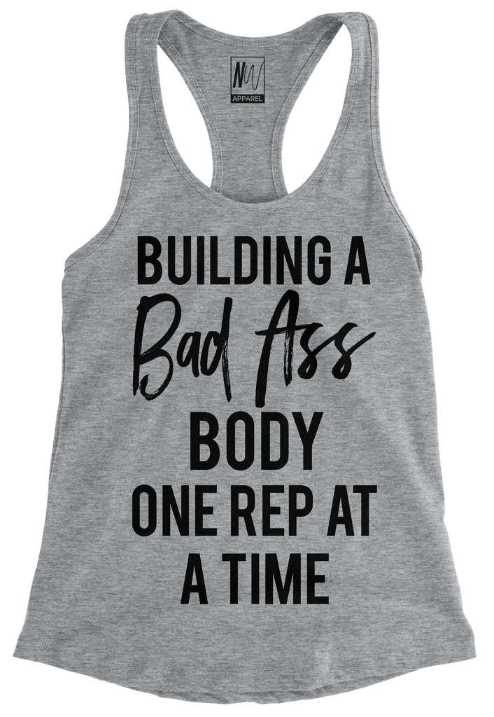 Building a Bad As* Body Racerback Tank Top - Pick Color