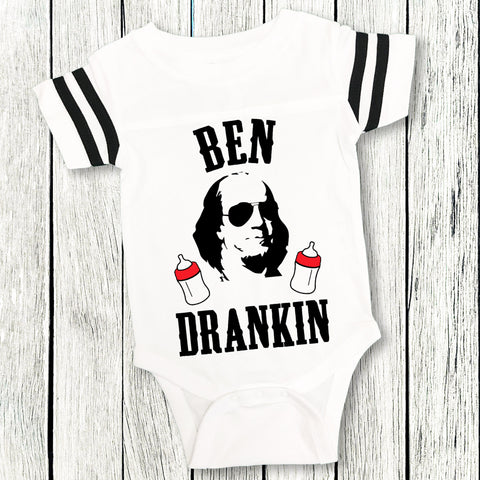 BEN DRANKIN 4th of JULY Baby Onesie