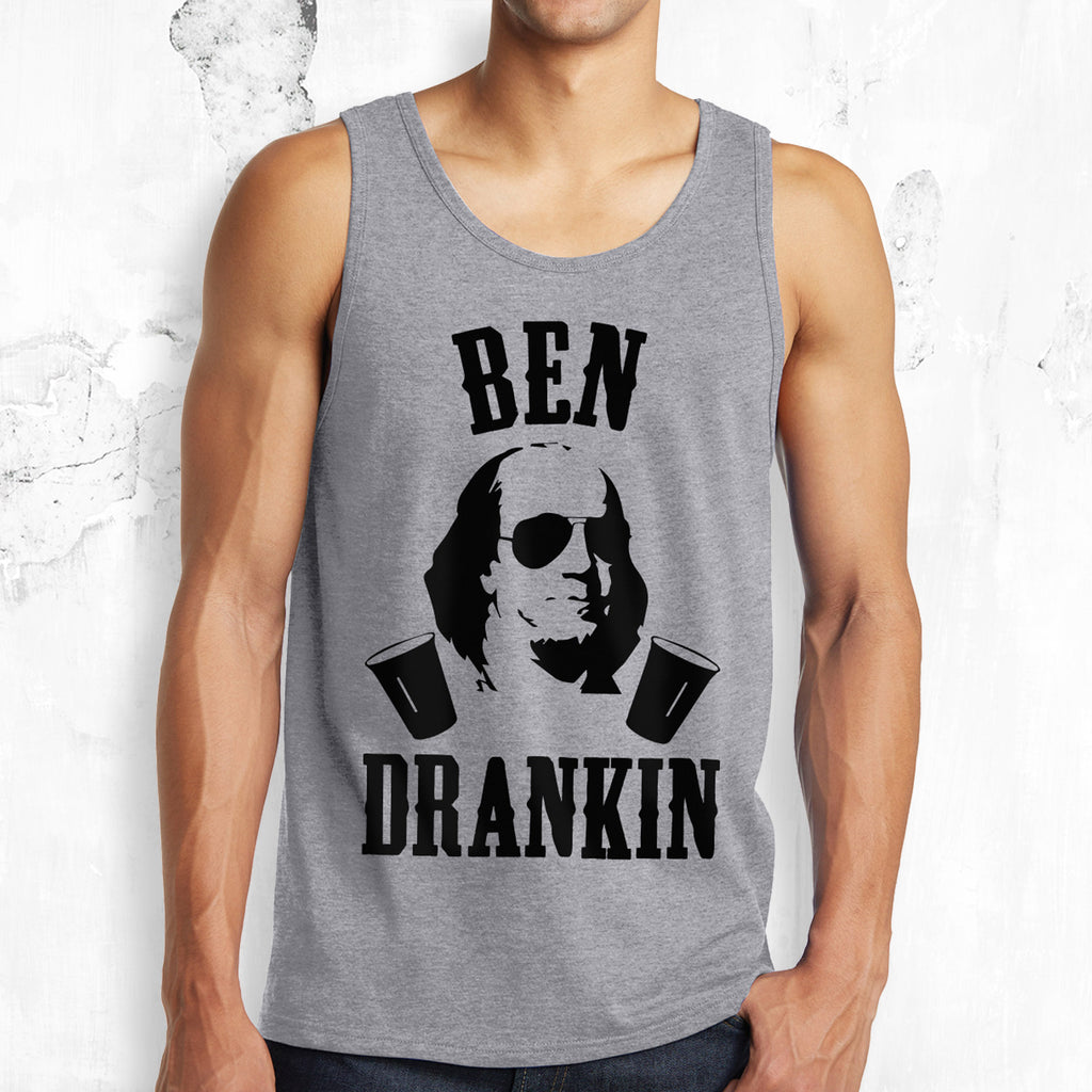 MOUNT SLOSHMORE - Men's Gray Tank - Pick President