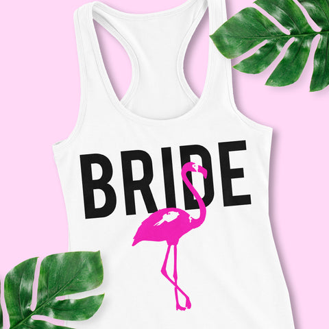 Bride Flamingo Tank Top - Pick Style