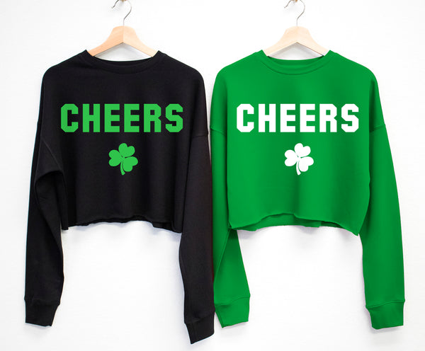 St patrick's hot sale day cropped sweatshirt
