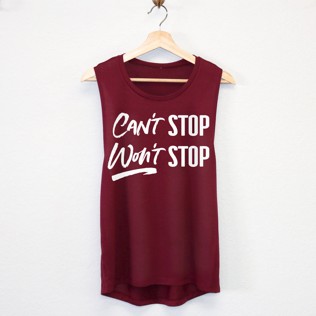Can't Stop Won't Stop Tank Top - Pick Style