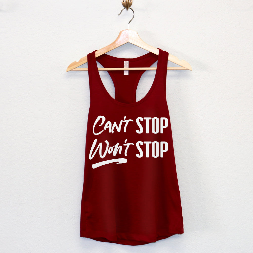 Can't Stop Won't Stop Tank Top - Pick Style
