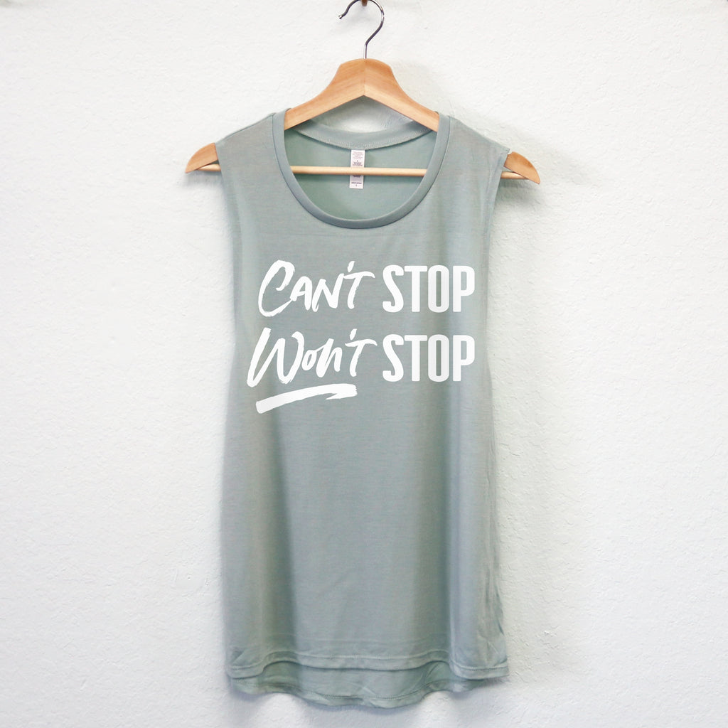 Can't Stop Won't Stop Tank Top - Pick Style
