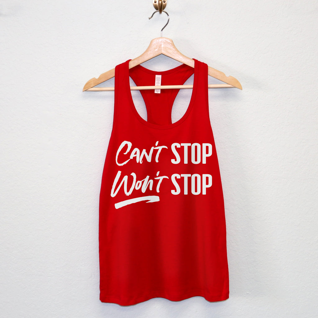 Can't Stop Won't Stop Tank Top - Pick Style