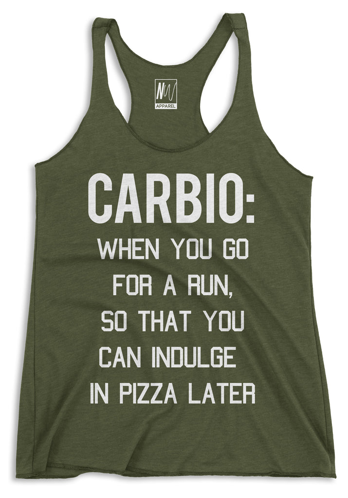 CARBIO Tank Top Racerback Military Green