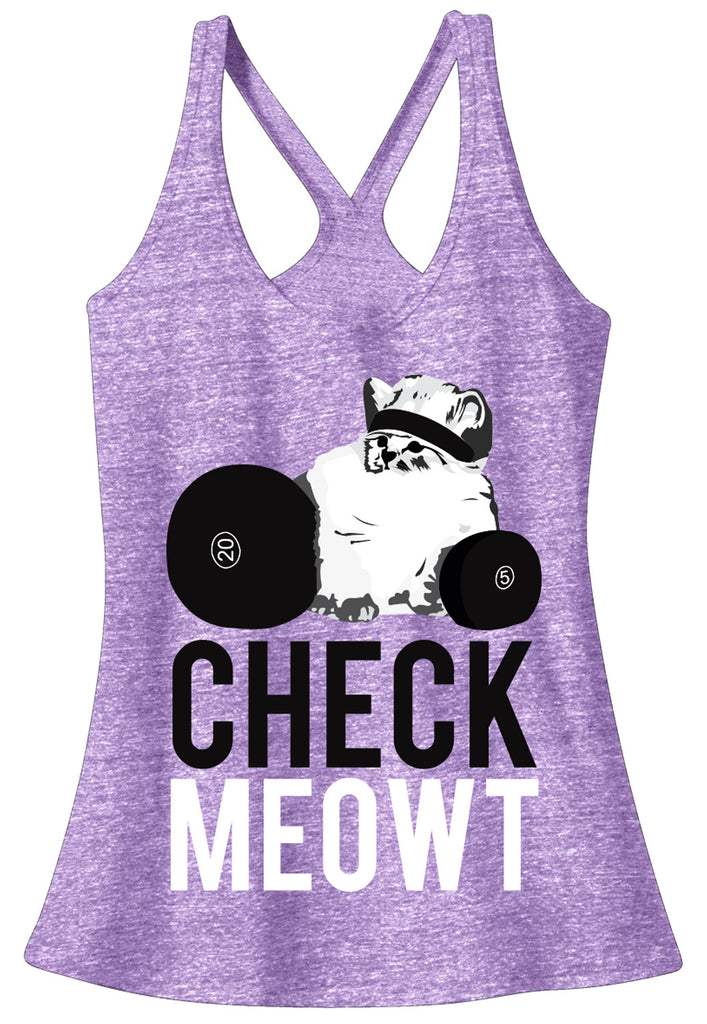 CHECK MEOWT Workout T-Back Tank Top - Pick Color