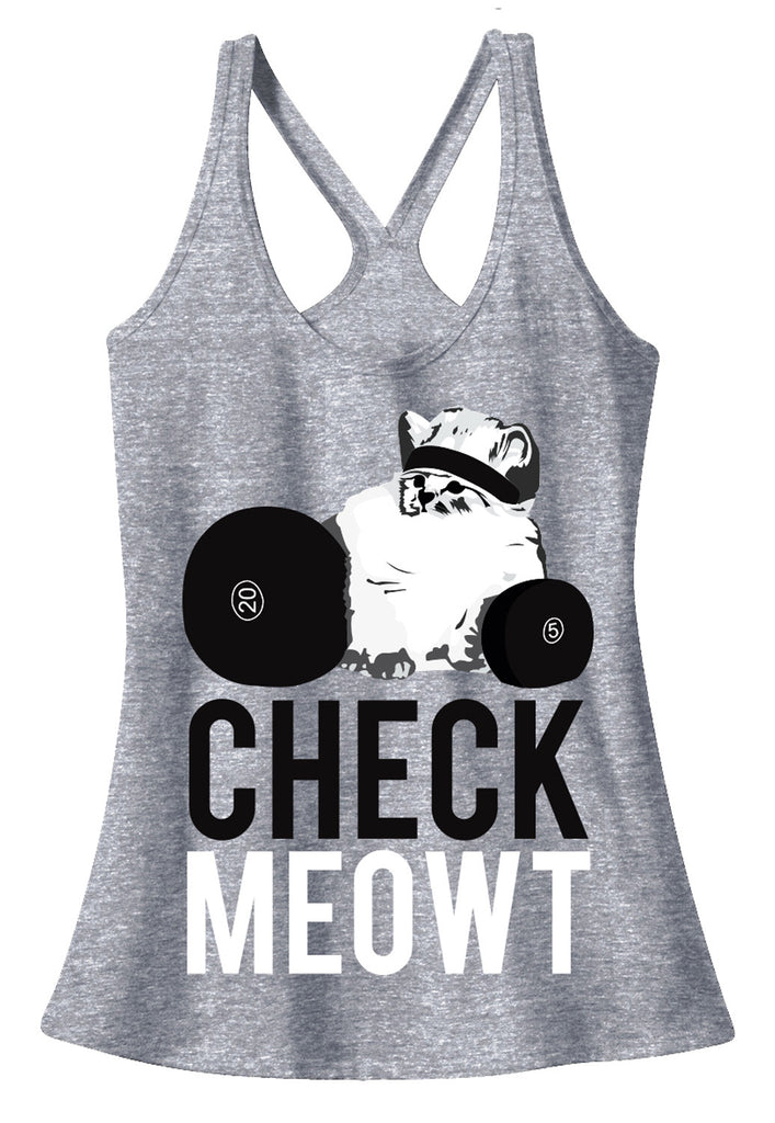 CHECK MEOWT Workout T-Back Tank Top - Pick Color