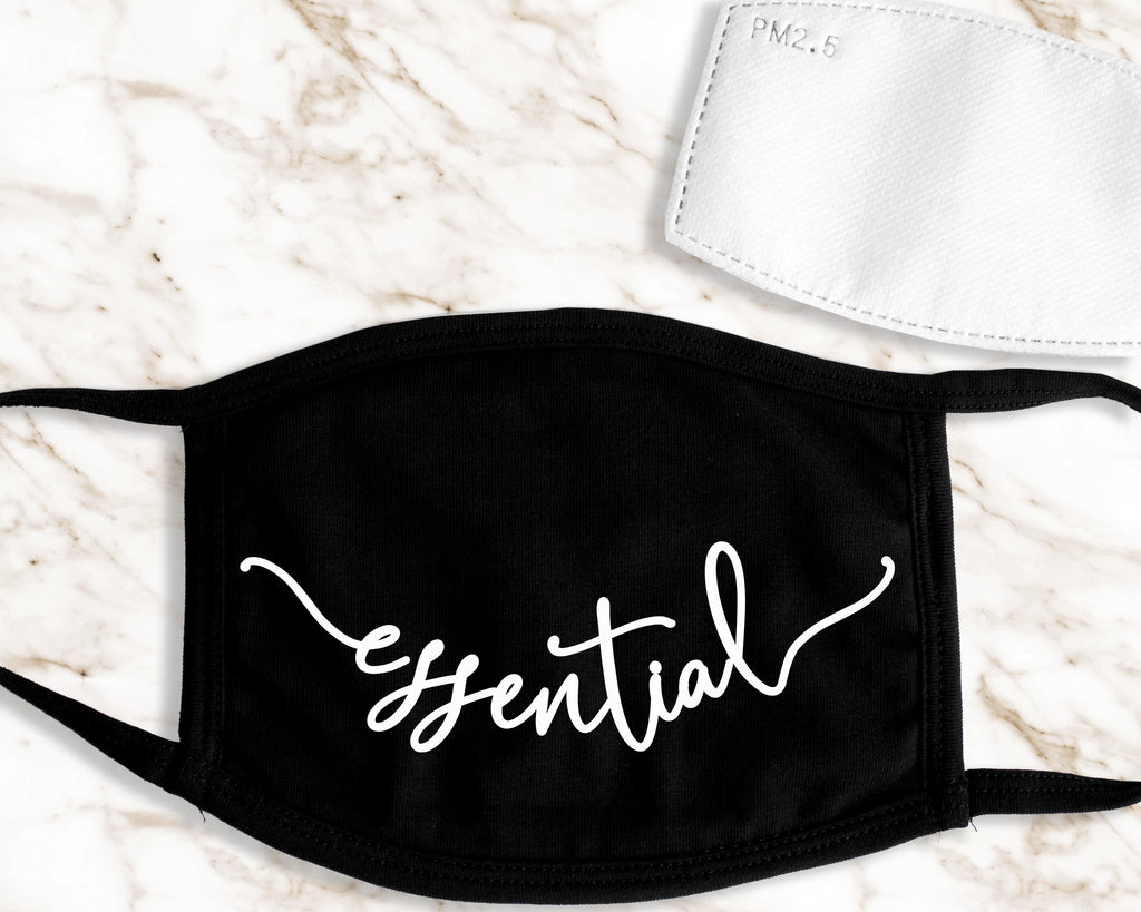 ESSENTIAL Adult Face Mask with Filter Pocket and 1 Filter Included