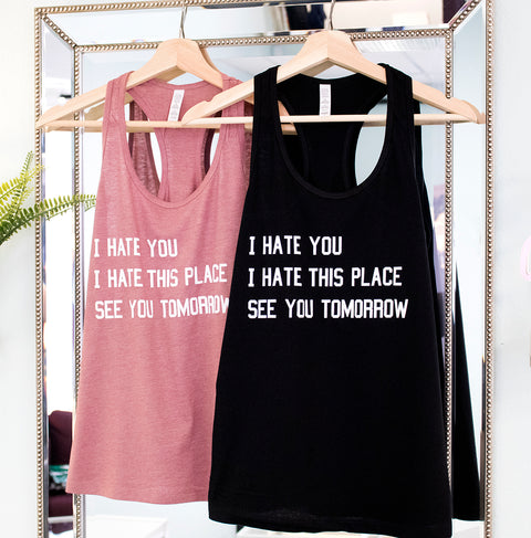 Fitness Class Racerback Tank - Pick Color