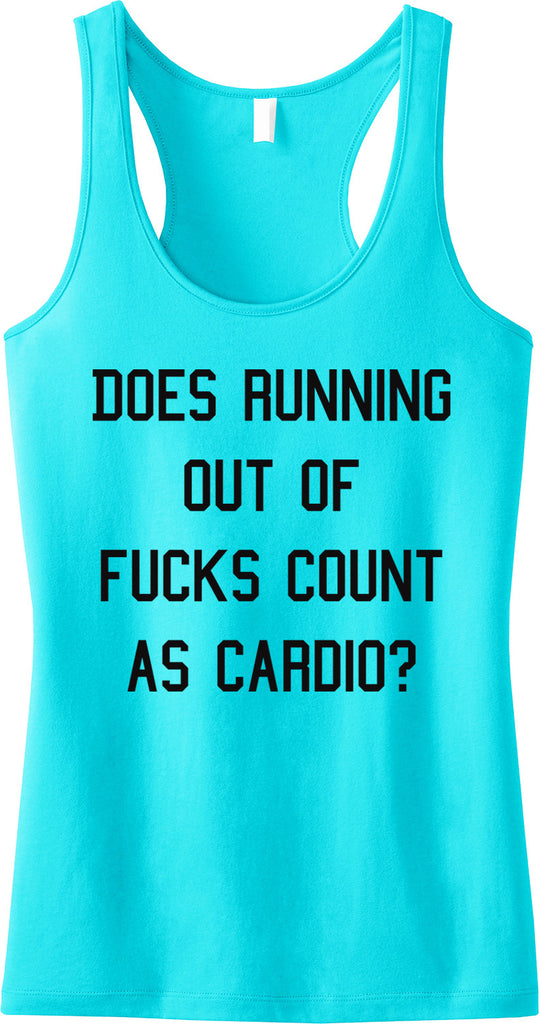 Gym Class Tank Top Aqua with BLACK Print