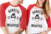 GANGSTA WRAPPER Christmas Baseball Tee