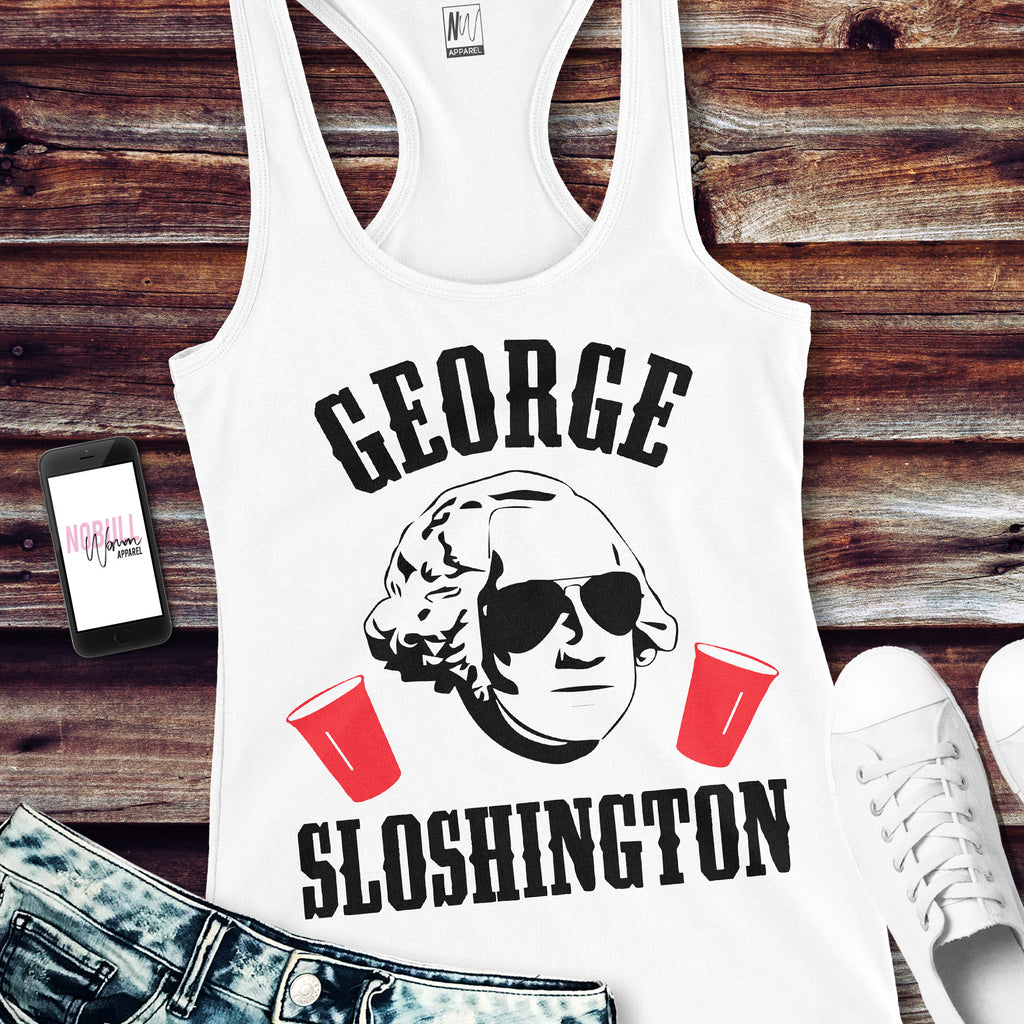 MOUNT SLOSHMORE TANK TOP WHITE - PICK PRESIDENT