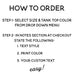 CUSTOM TANK TOP Pick Style & Print Color