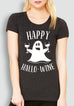 Happy HalloWine Ghost Short Sleeve Tee - Pick Color