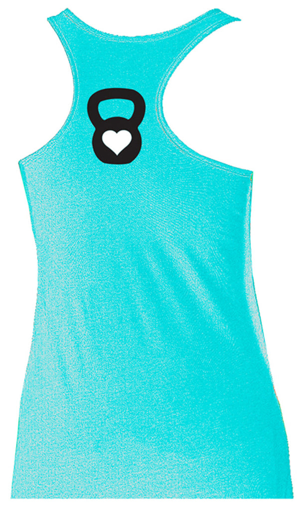 Kettle Belle Workout Tank Top Mini Logo, Pick Color