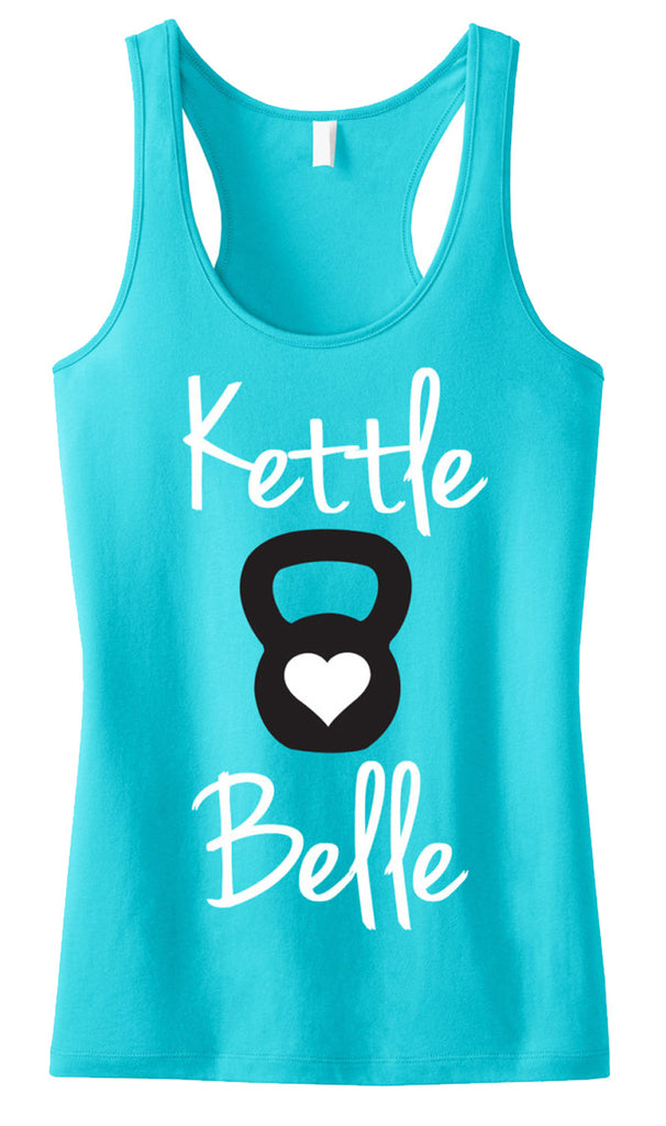 Kettle Belle Workout Tank Top, Front & Back Print