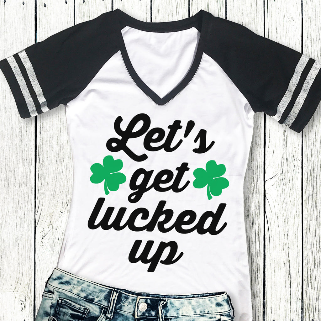 Let's Get LUCKED Up St. Patrick's Day Drinking Shirt - Pick Color