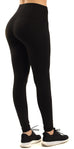 KILLIN' IT Workout Leggings, Black with Pink and White Print