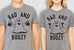 BAD & BOOZY Halloween Ghost Unisex Gray T-Shirt