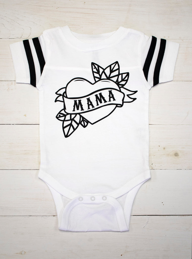 Mama Tattoo Heart - Toddler Shirt or Baby Jumpsuit