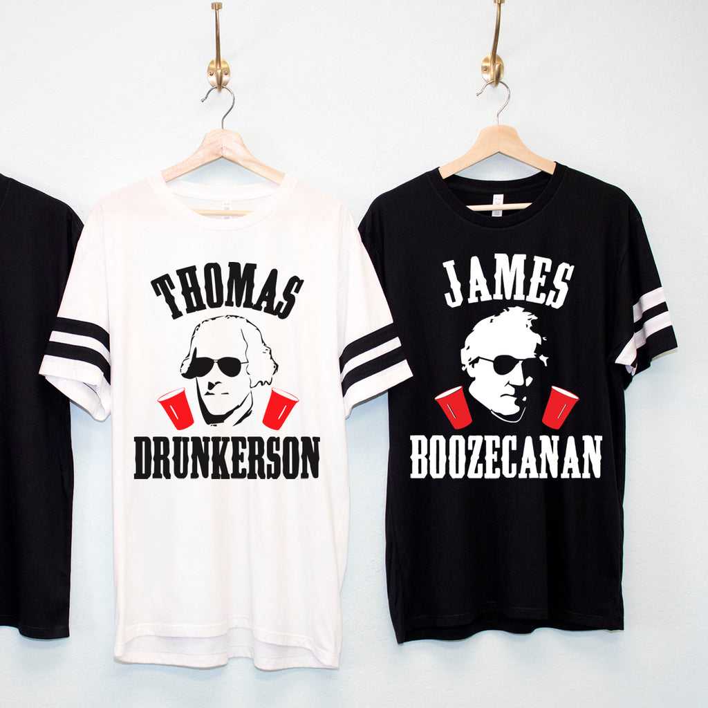 MOUNT SLOSHMORE Men's 4th of July Shirt - Pick President