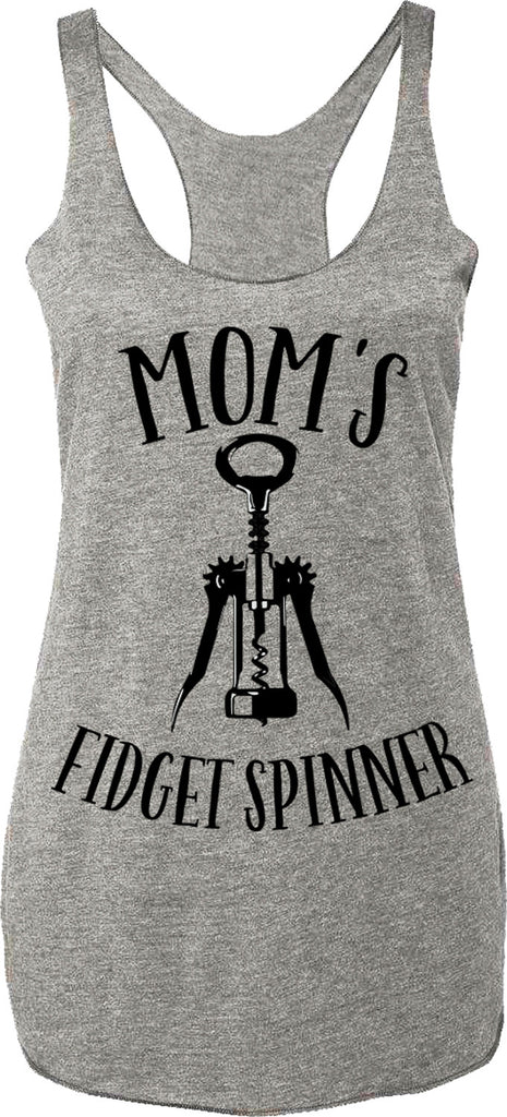 Mom's Fidget Spinner Gray Tank Top