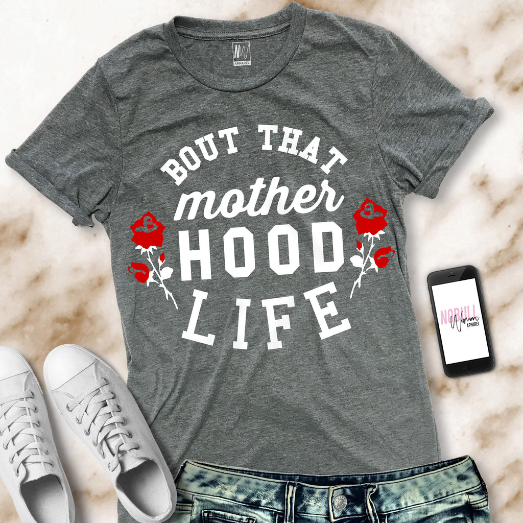 Bout That MOTHERHOOD LIFE Shirt Pick Color Crew Neck