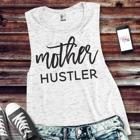 MOTHER HUSTLER Muscle Tank Top Pick Color