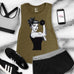 Modern Rosie the Riveter Flowy Muscle Tank - Pick Color