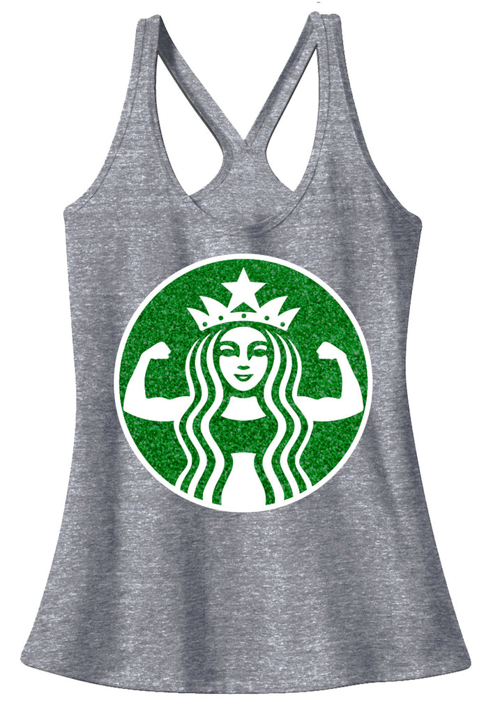 GLITTER STARBUFF Parody Tank Top T-BACK