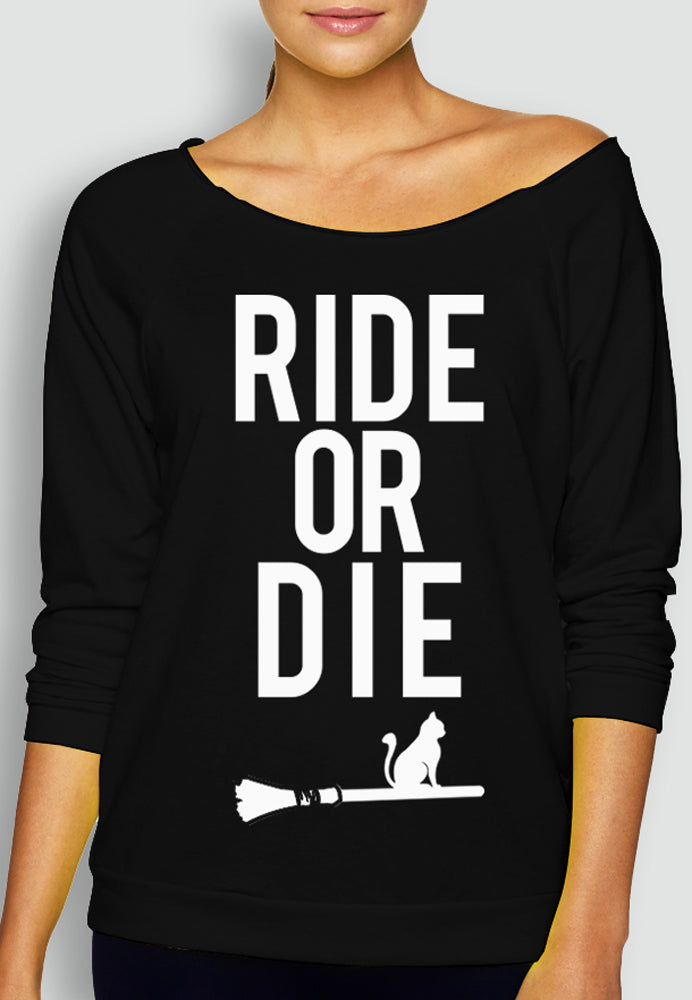 HALLOWEEN RIDE or DIE Long Sleeve Sweater