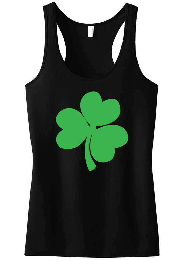 St. Patty's Shamrock Tank Top - Black