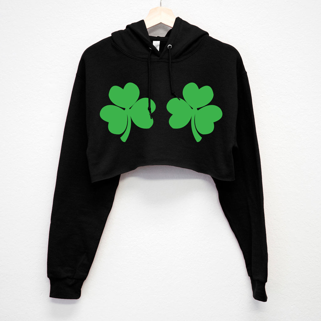 SHAMROCKS BIKINI St. Patrick's Day Cropped Hoodie