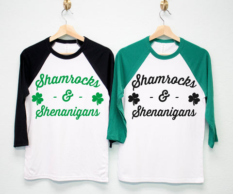 SHAMROCKS & SHENANIGANS St. Patrick's Day Shirt Unisex