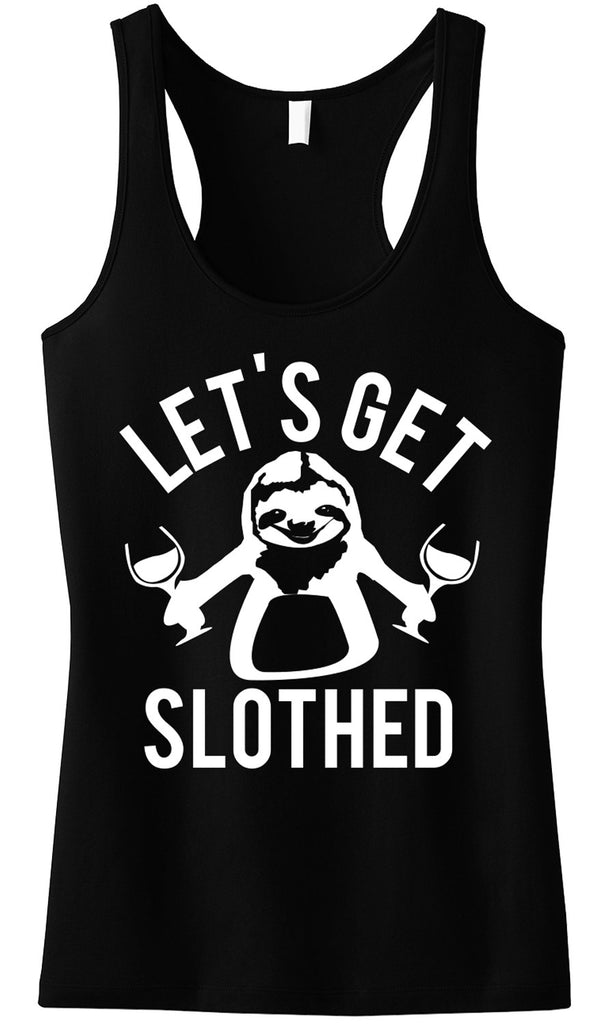 SLOTH WlNE DRINKING TEAM Tank Top - Let's Get Slothed!