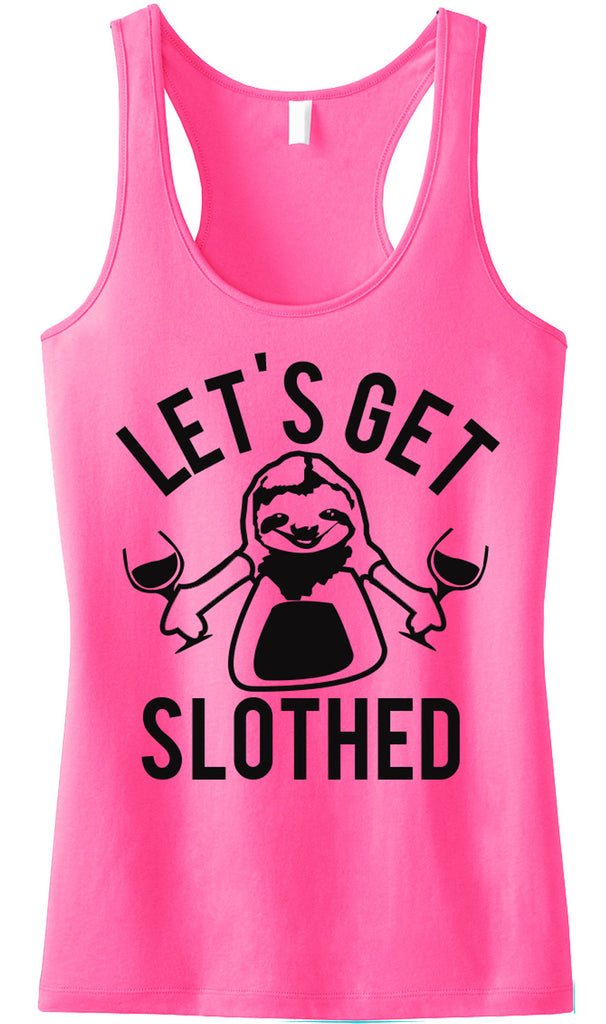 SLOTH WlNE DRINKING TEAM Tank Top - Let's Get Slothed!
