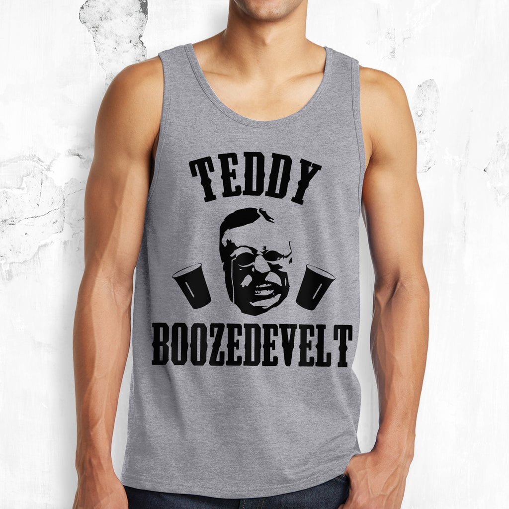 MOUNT SLOSHMORE - Men's Gray Tank - Pick President