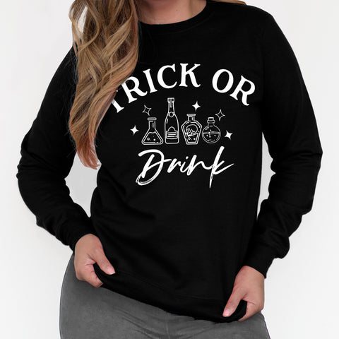 Trick or Drink Halloween Sweatshirt