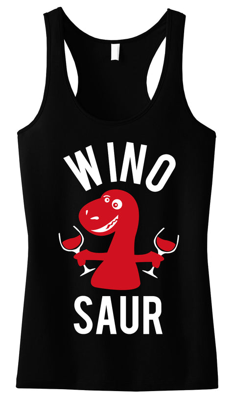 WINO SAUR Black Tank Top