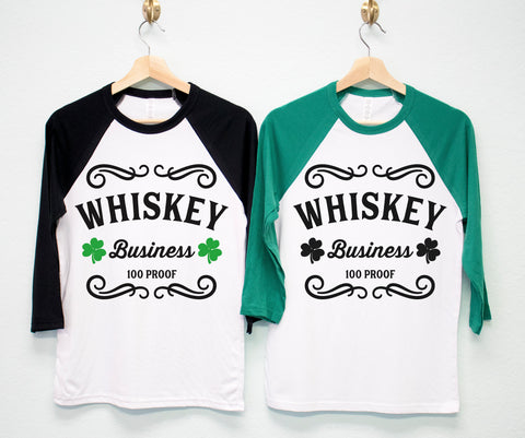 WHISKEY BUSINESS St. Patrick's Day Shirt Unisex