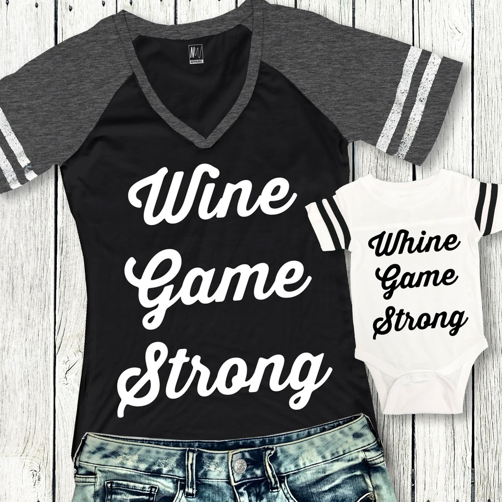 MOMMY & ME Whine Game Shirts Set