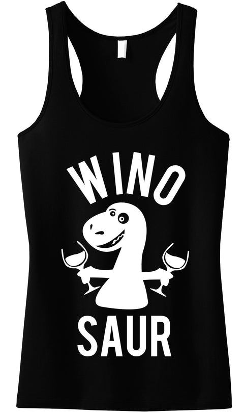 WINO SAUR Tank Top - Many Colors - Black Print