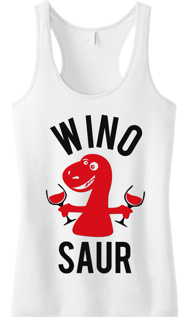 WINO SAUR White Tank Top