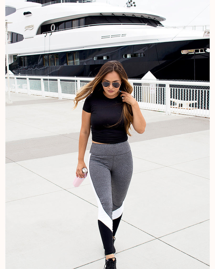 Black Jet Set Crop Top