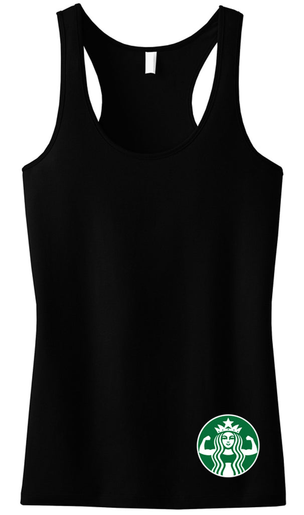 SALE!! STARBUFF Parody COLOR MINI LOGO Tank Top Racerback